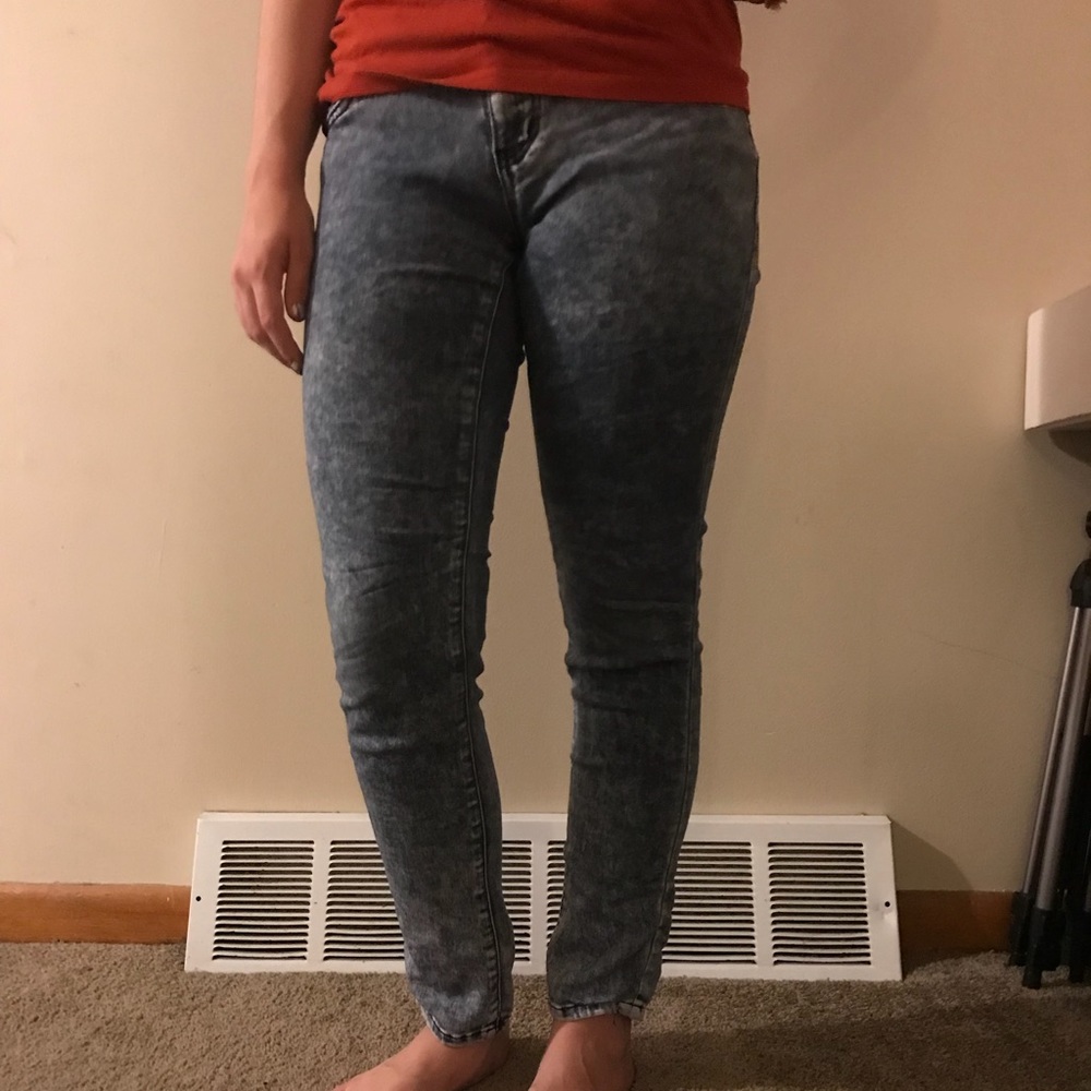 Acid Wash Jeggings